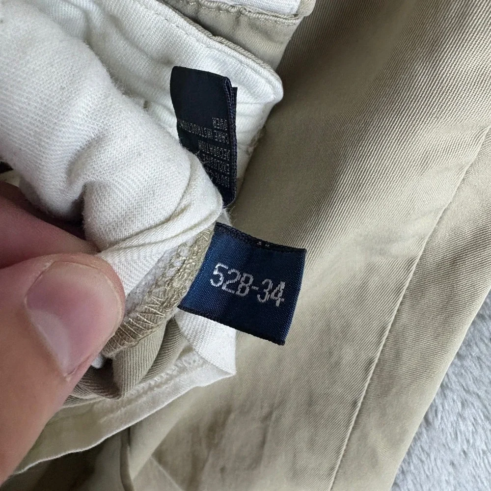 Polo Ralph Lauren Pants Mens 52B-34 (Fits 52x32) Preston Pant Chino Khaki Tan
